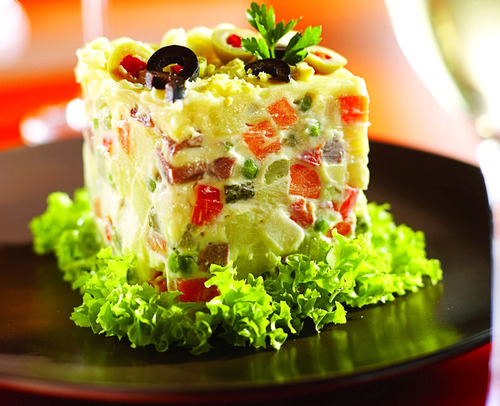 Salata boeuf cu carne de vita/pui sau fara carne